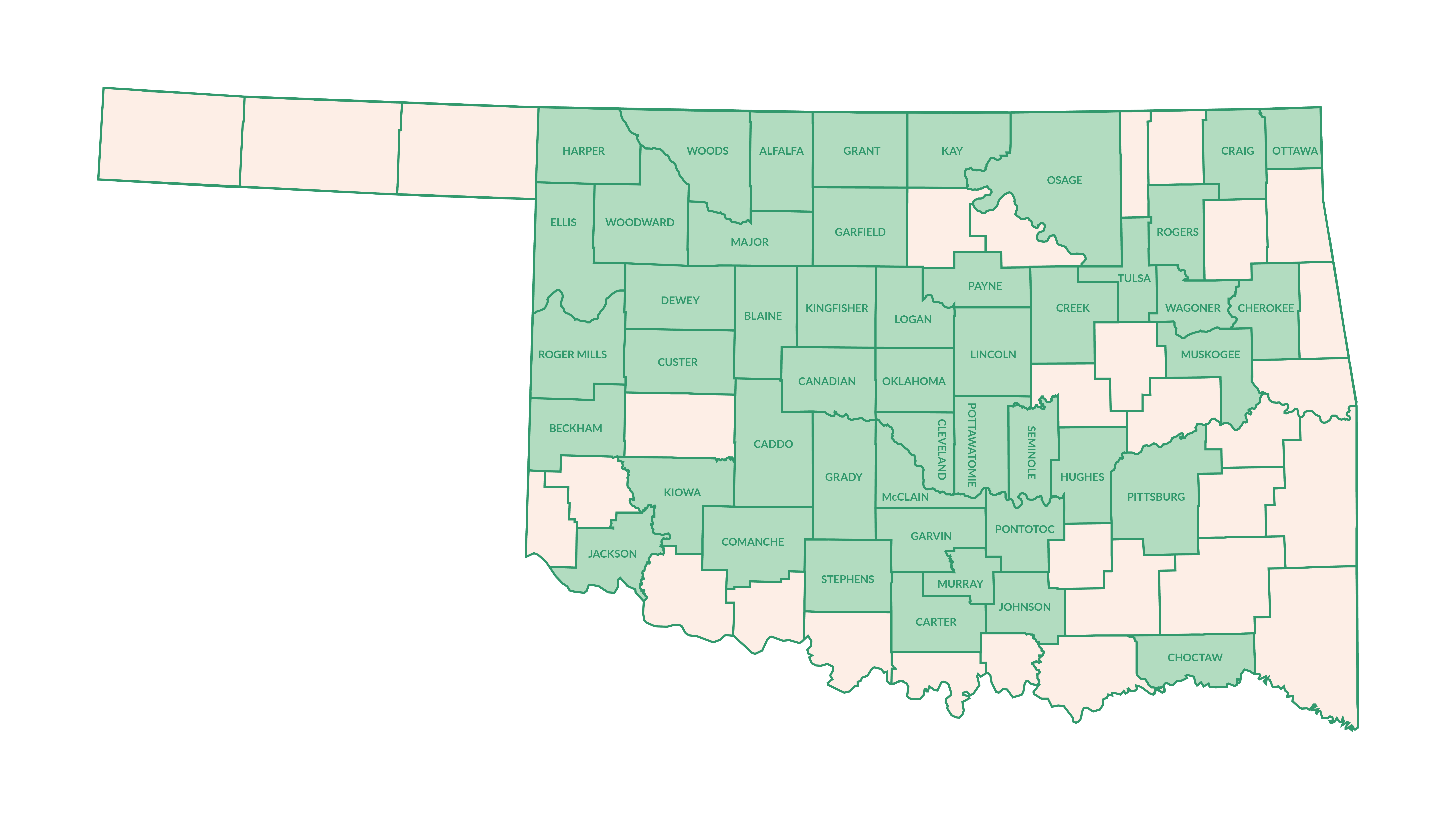 Community map of oklahoma
