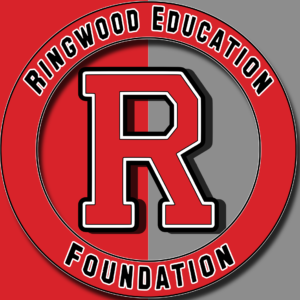 Ringwood Education Foundation Logo - Red "R" encircled with the words "Ringwood Education Foundation "